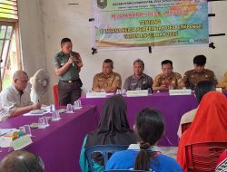 Babinsa Koramil 01/Kapuas Hadiri Musdes Pengesahan RKP Desa Sungai Mawang