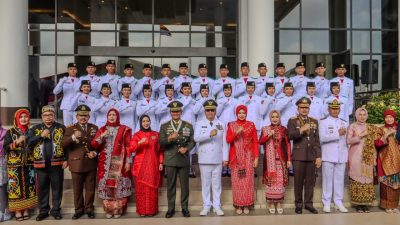 Pangdam Tanjungpura Bersama PJU Ikuti Upacara Peringatan HUT ke-79 Kemerdekaan RI