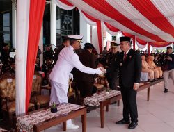 Kadisbek Lantamal XII Hadiri Upacara Hari Pengayoman ke-79 Tahun 2024