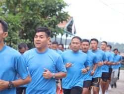 Jaga Kondisi Fisik, Dandim Laksanakan Kegiatan Olahraga Bersama Dengan Anggota Kodim 1204/Sanggau 