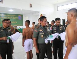 Pangdam XII/Tpr Pimpin Sidang Pemilihan Calon Bintara PK Reguler Pria TNI AD TA 2024