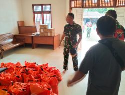 Tinjau Lokasi Banjir, Dandim Sanggau Himbau Warga Tetap Waspada