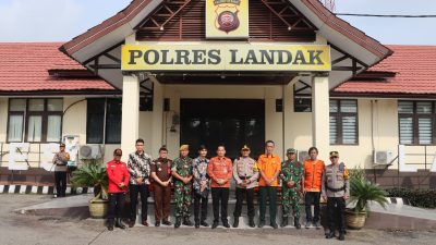 Kapolres Landak Pimpin Apel Konsolidasi Siaga Bencana Alam di Mapolres Landak