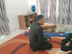 Bentuk Kepedulian dan Dukungan Dandim 1204/Sanggau Takziah ke Rumah Almarhum Kapten Czi Sapto Wiyono