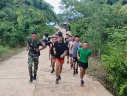 Satgas Yonzipur 5/ABW Jaga Kebugaran Remaja Rumah Singgah Melalui Binsik