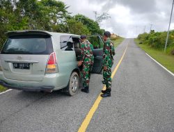 Satgas Yonzipur 5/ABW Lindungi Wilayah Perbatasan Dari Aktivitas Ilegal Melalui Sweeping
