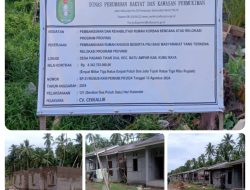 Diduga Pembangunan Rumah Khusus di Desa Padang Tikar 2 Kecamatan batu ampar Kabupaten Kubu Raya Bermasalah