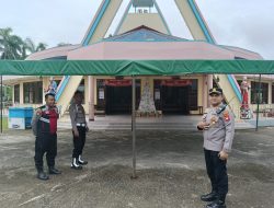 Kapolsek Sekadau Hilir Pimpin Pengecekan Kesiapan Gereja Sambut Natal 2024
