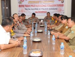 Asistensi Gugus Tugas Polri Mendukung Ketahanan Pangan oleh Polda Kalbar di Polres Sanggau