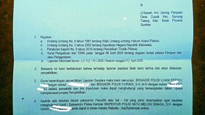 Dugaan Penipuan Rp 60 Juta Modus Jual Beli Kambing, Lidik Krimsus RI Kawal Laporan ke Polres Kampar!