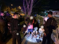 Patroli Enggang Polresta Pontianak Berhasil Amankan Pelaku Pencurian Kabel Telkom di Jalan Abdulrahman Saleh