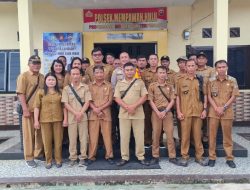 Melalui Zoom Meeting, Rapat Koordinasi Ketahanan Pangan dan Penanggulangan Karhutla Digelar di Polsek Mempawah Hulu