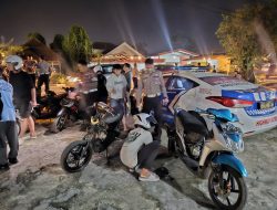 SAT LANTAS POLRES SINGKAWANG AMANKAN 19 KNALPOT BRONG DALAM KEGIATAN PENERTIBAN DI JALAN DIPONEGORO