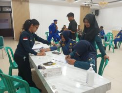 Wujud Kepedulian Sosial, Satpolairud Polres Ketapang Kumpulkan 25 Kantong Darah dalam Bakti Kesehatan