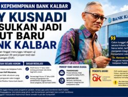 Edy Kusnadi Diusulkan Jadi Dirut Bank Kalbar, Herman Hofi: OJK Penentu Akhir!