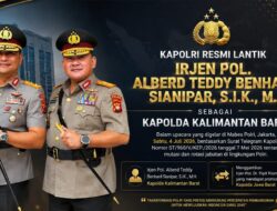Kapolri Resmi Lantik Irjen Pol. Alberd Teddy Benhard Sianipar sebagai Kapolda Kalimantan Barat
