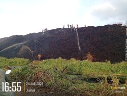 Limbah Tangkos Menggunung di Samping Pabrik PT BPG Terbakar, Warga Desak Perbaikan Sistem Pengelolaan