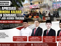 Semarak HUT ke-81 RI, DPD Gerindra Kalbar Salurkan Sembako untuk Warga Pontianak dan Kubu Raya