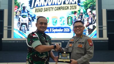 Tekan Angka Kecelakaan, Pomdam XII/Tpr Gelar Tanjungpura Road Safety Campaign 2026