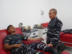 Kodaeral XII Gelar Donor Darah, Wujudkan Kepedulian Sosial dalam HUT ke-81 TNI AL