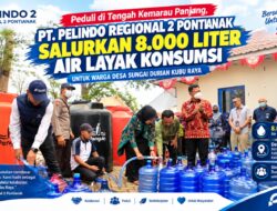 Hadapi Kemarau Panjang, PT Pelindo Regional 2 Pontianak Distribusikan 8.000 Liter Air ke Warga Kubu Raya