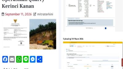 KLARIFIKASI PT ATM TERKAIT PERPANJANGAN IZIN AKTIVITAS GALIAN TANAH URUG DI KERINCI KANAN